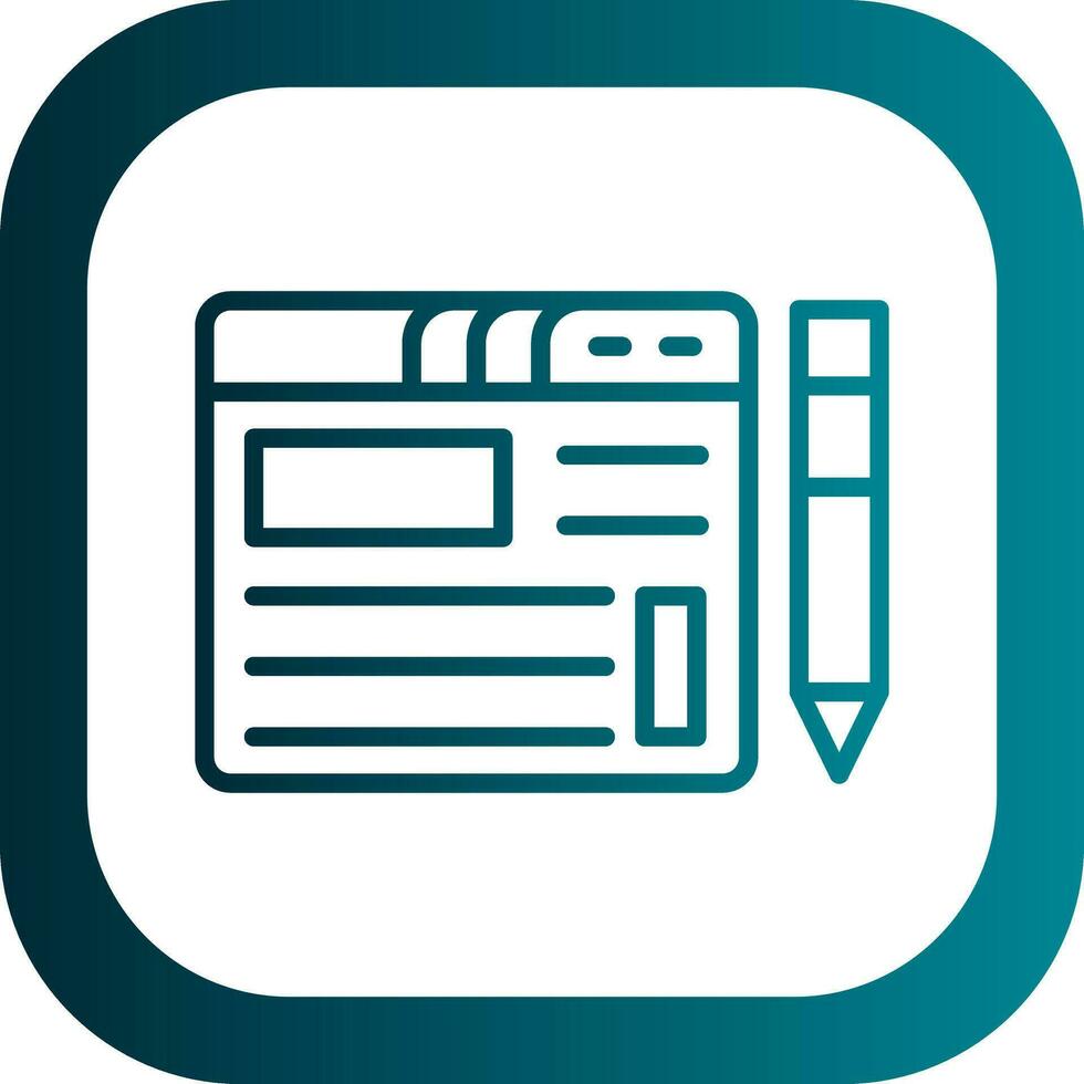 Blogging Vector Icon Design