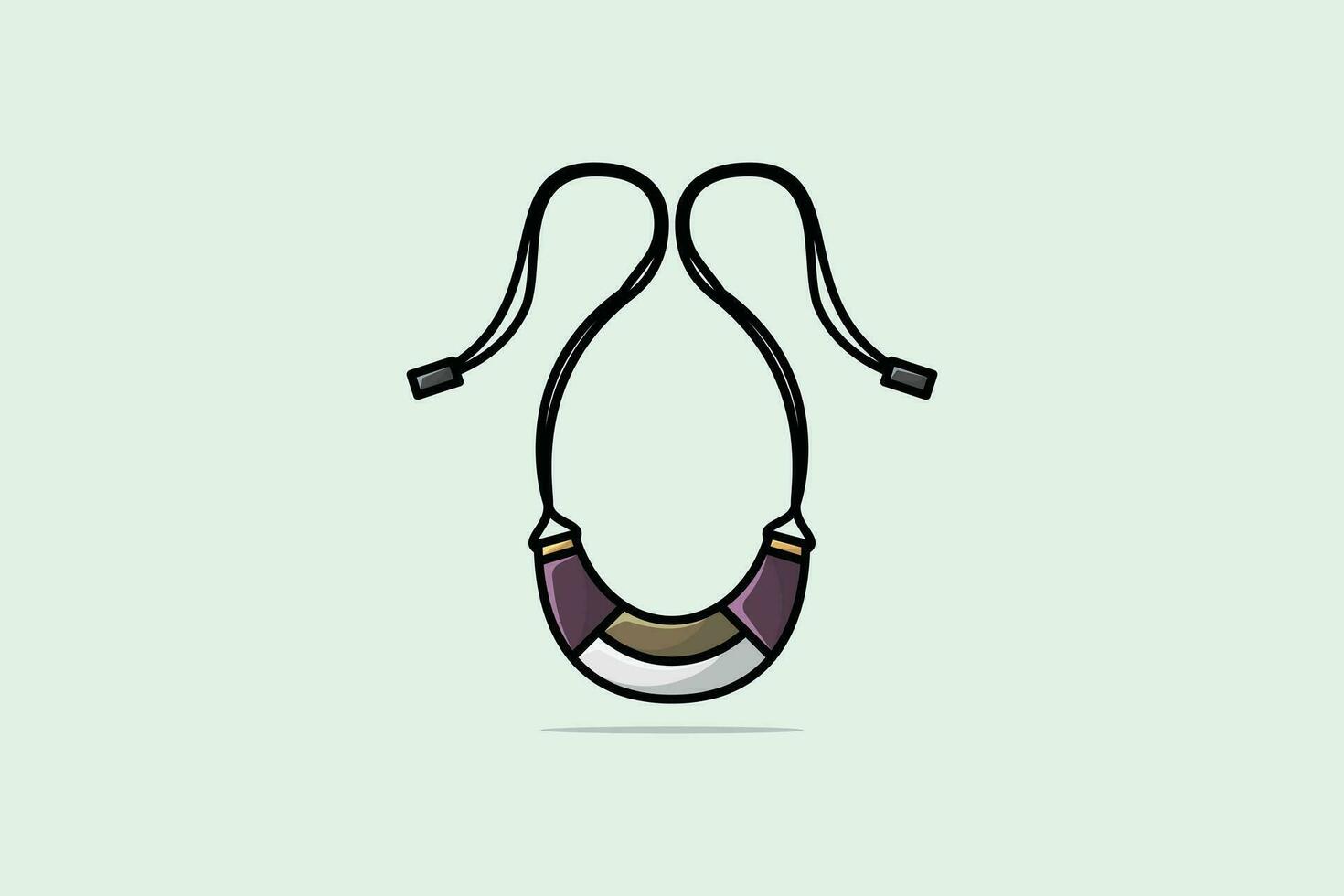 moderno sencillo mujer collar diseño vector ilustración. belleza Moda objetos icono concepto. muchachas Moda collar vector diseño.