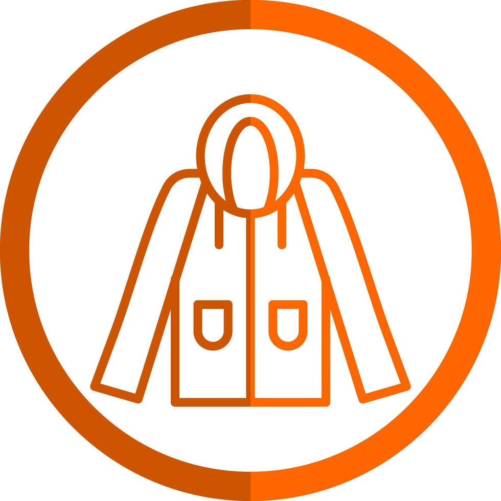 Raincoat Vector Icon Design