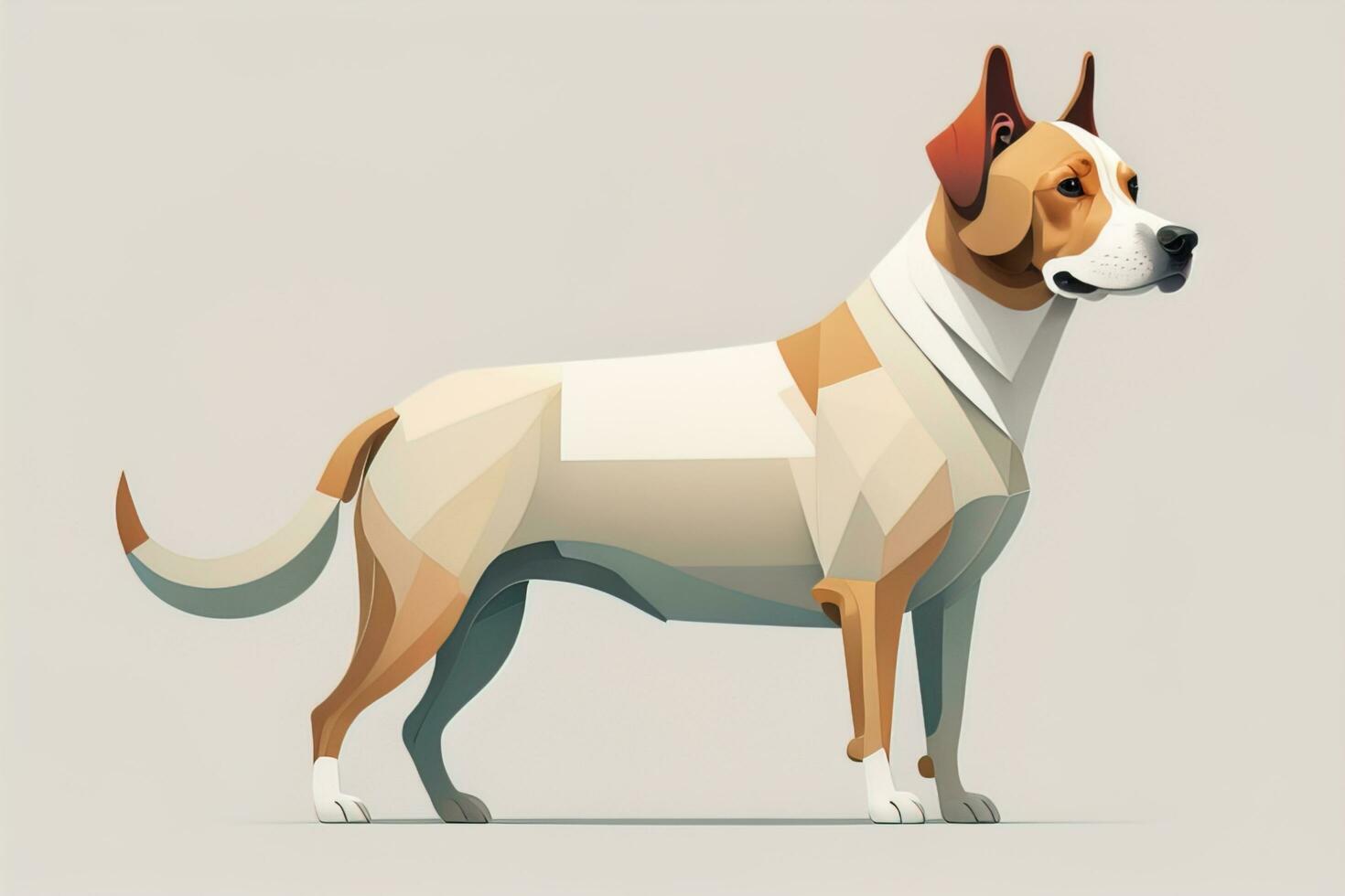 Cute and Adorable Vector illustration in flat style on solid color background. ai generative photo