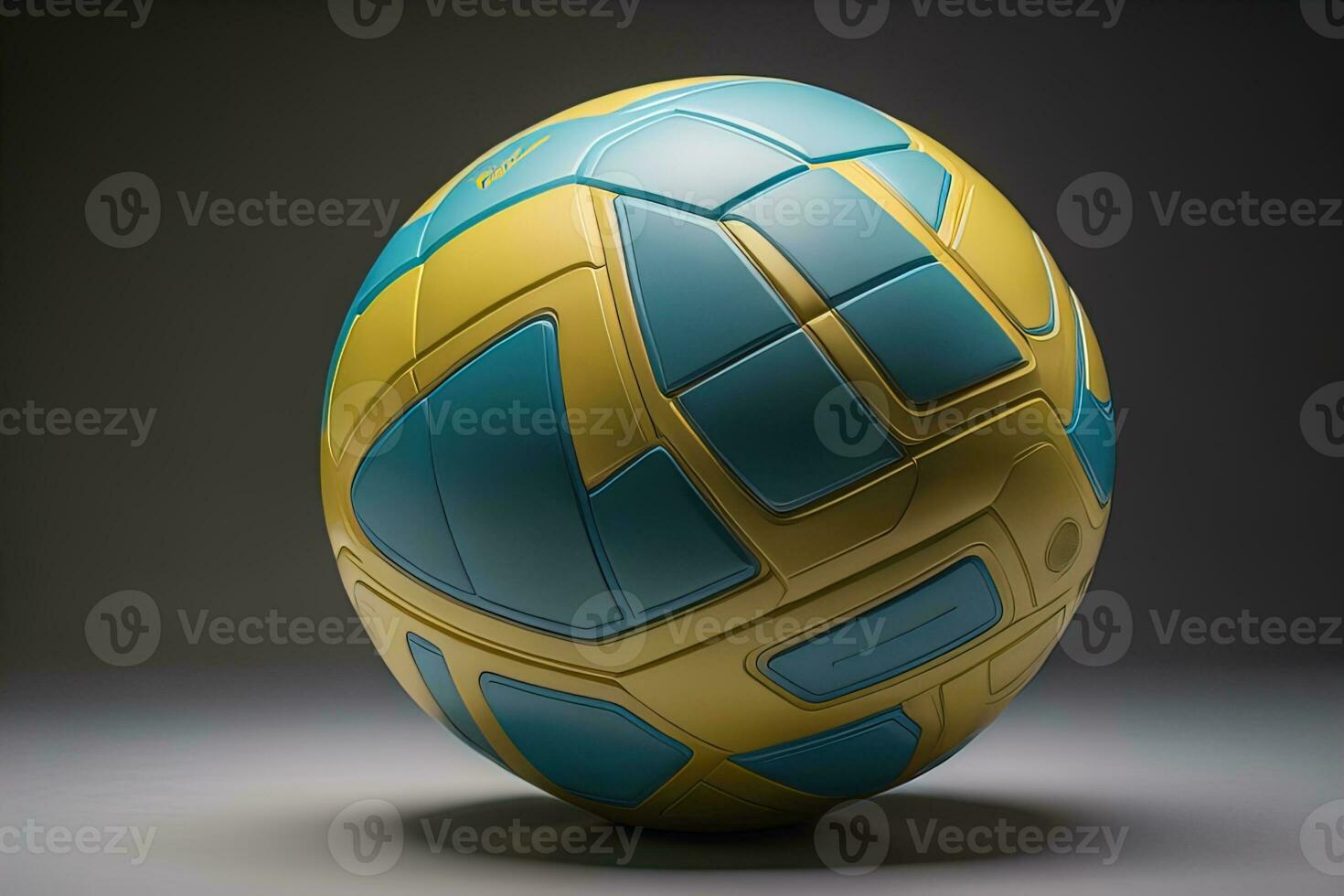 Closeup of a colourful ball. ai generative photo