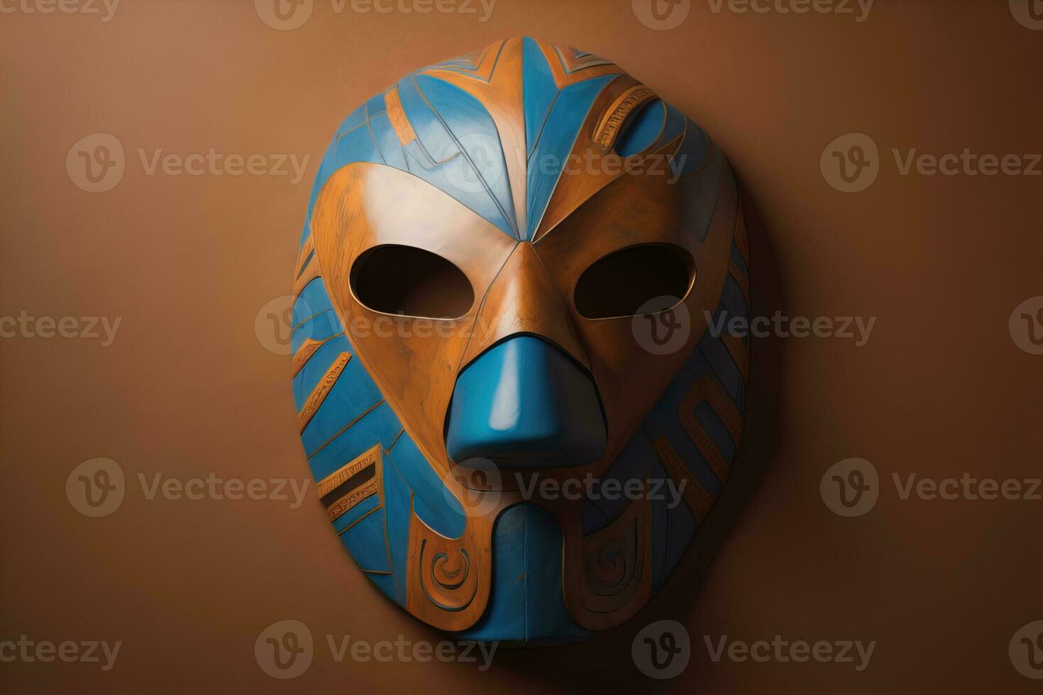 Mardi Gras mask isolated on solid color background. ai generative photo