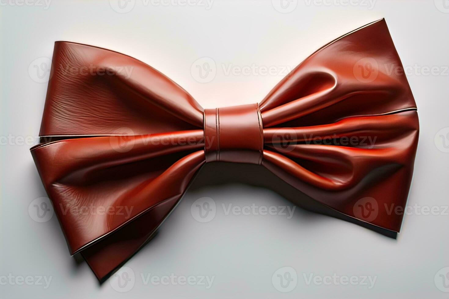 Beautiful and stylish bow tie on a solid colored background. ai generative photo