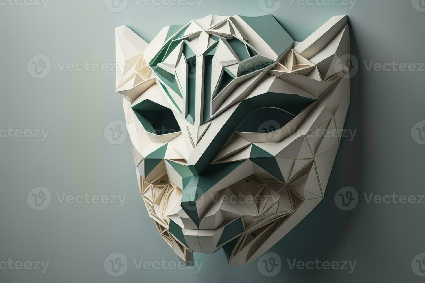 Mardi Gras mask isolated on solid color background. ai generative photo