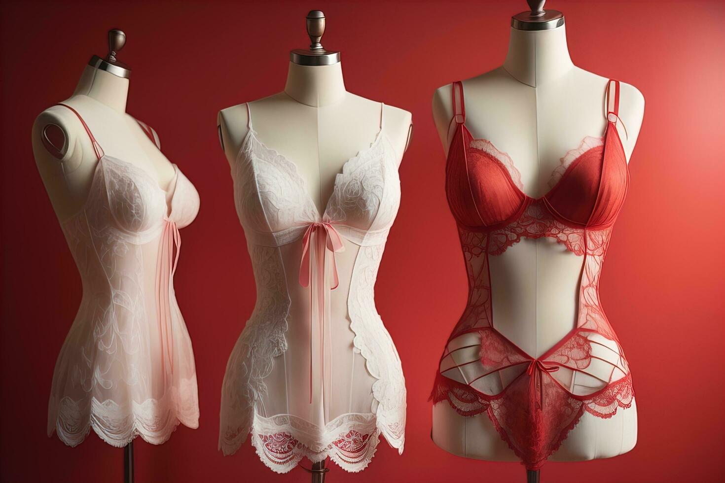 Sensual lingerie on a mannequin. ai generative photo