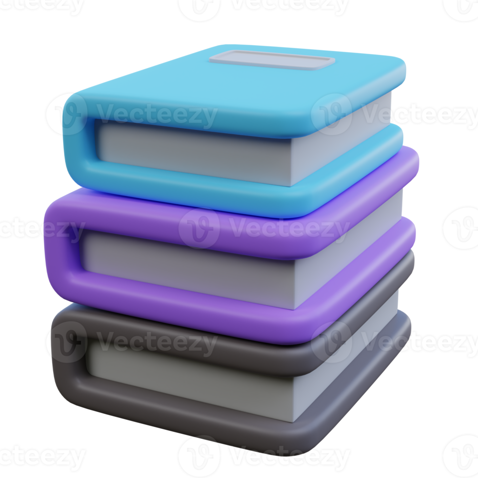 Book 3d render illustration. png