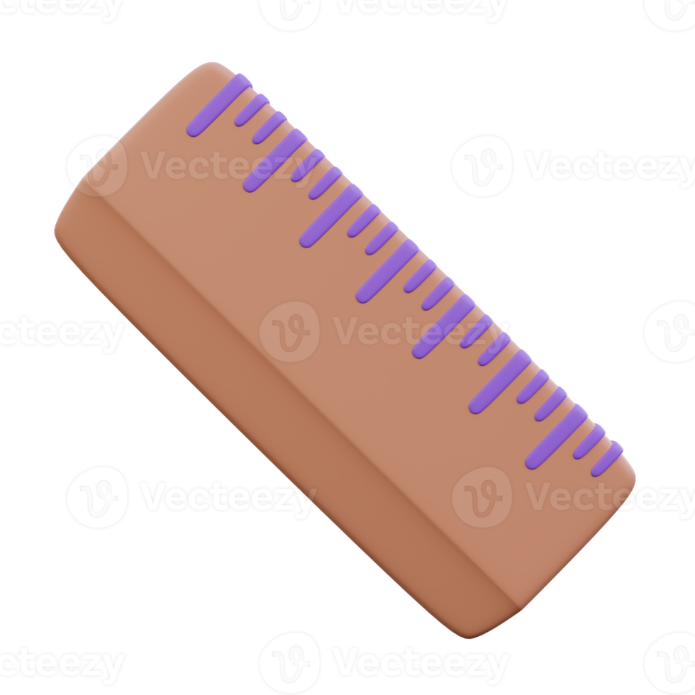 Ruler 3d render illustration. png
