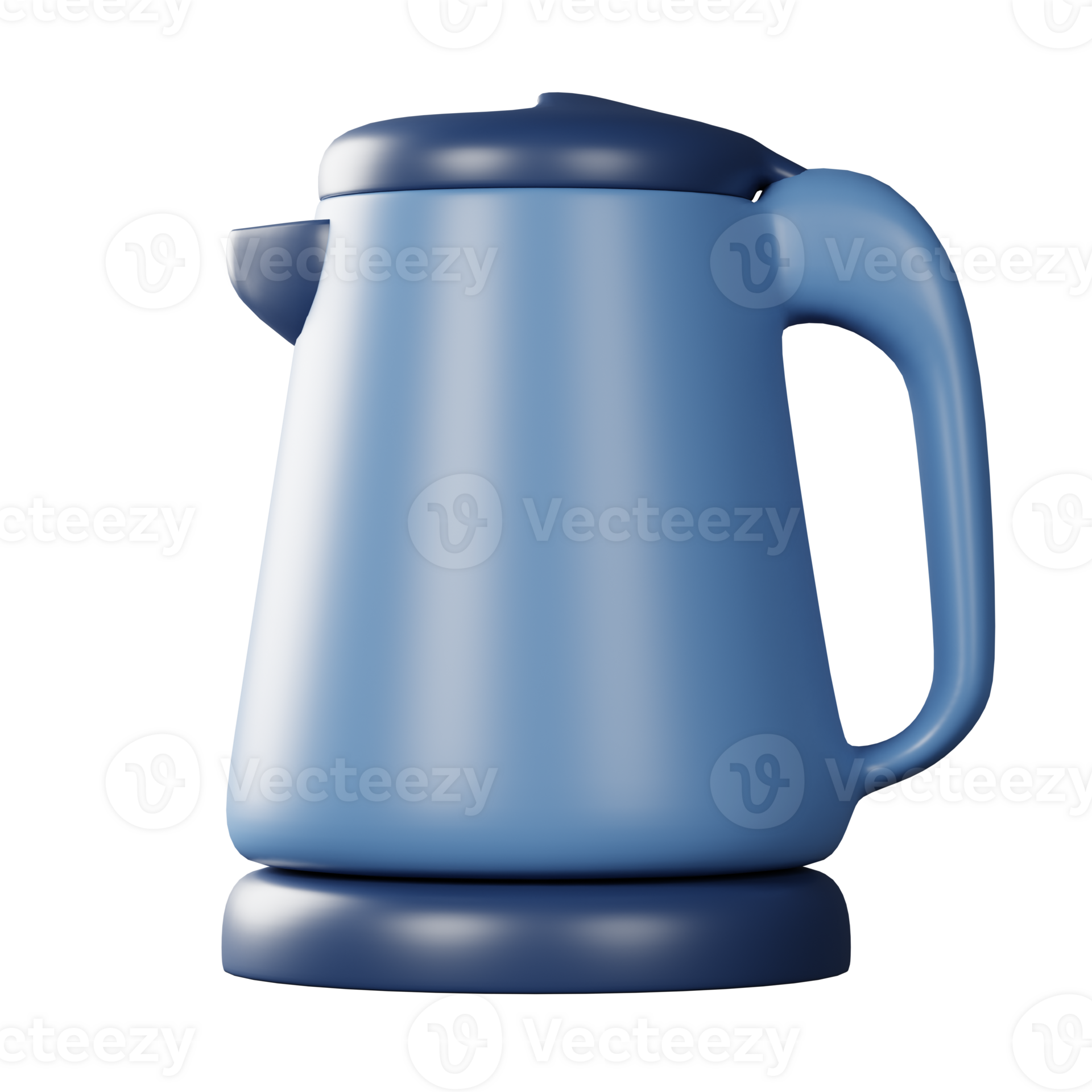 Hot water kettle 3d render on transparent background. 30413441 PNG