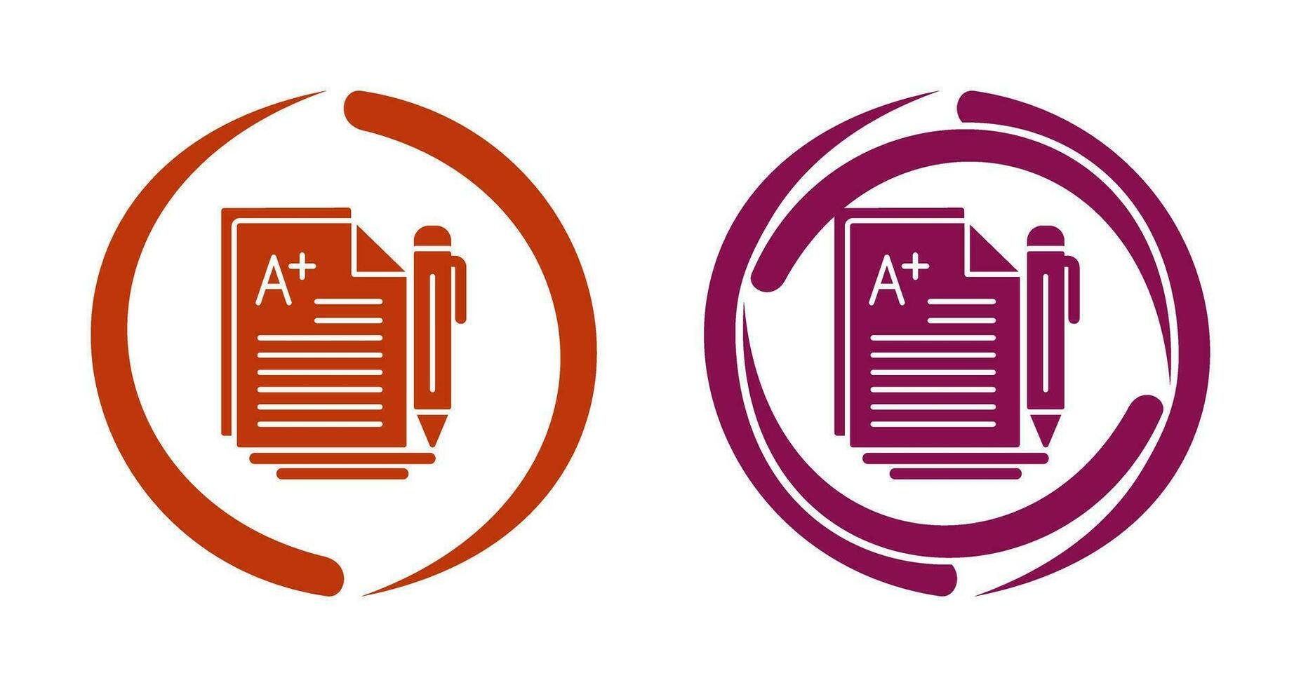 A Grade Vector Icon