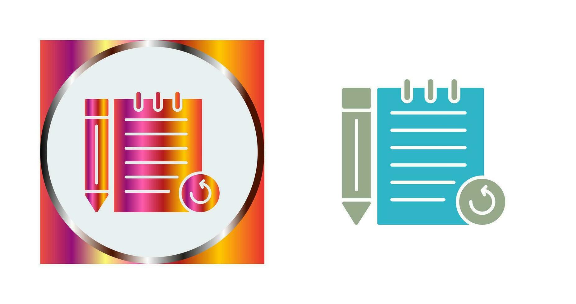 Rechecked Notes Vector Icon