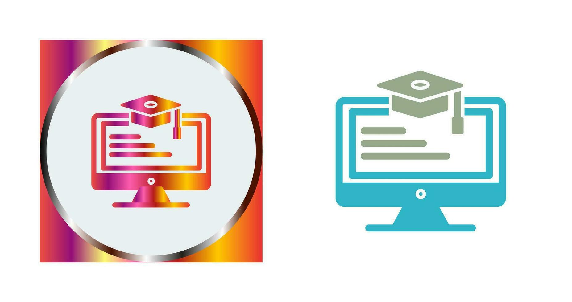 Online Learning Vector Icon