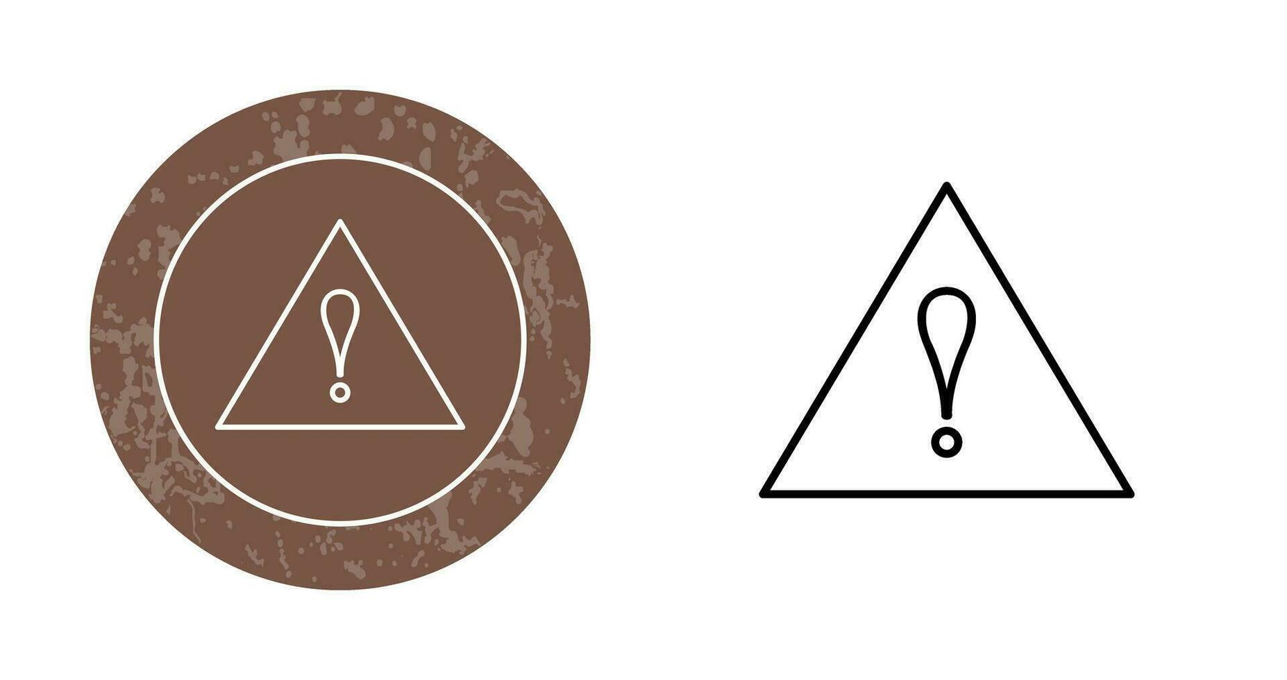 Unique Alert Vector Icon