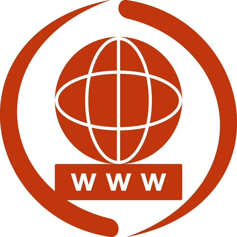 Unique World Wide Web Vector Icon