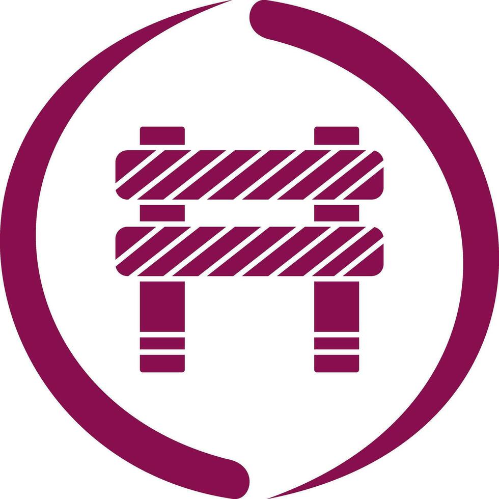 Unique Barrier Vector Icon