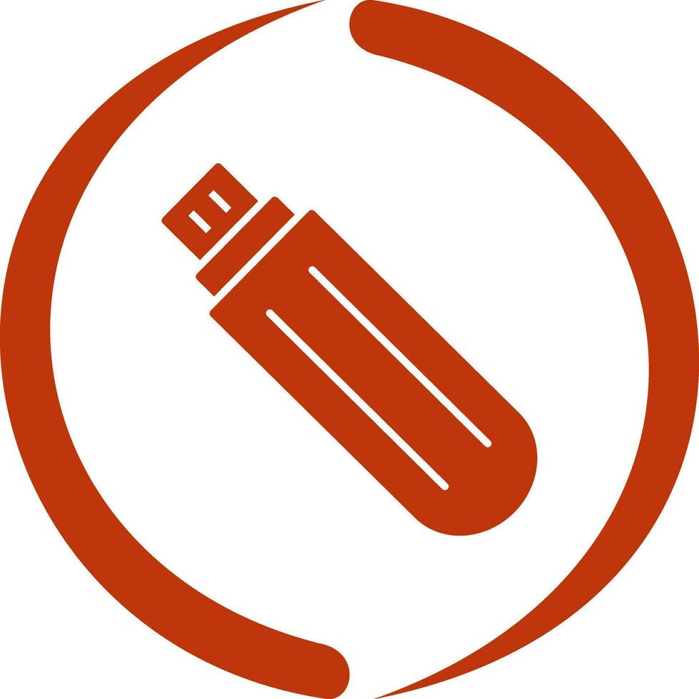 Unique USB Drive Vector Icon