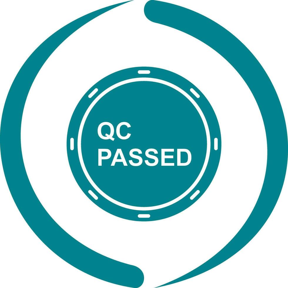 Unique QC Passed Vector Icon