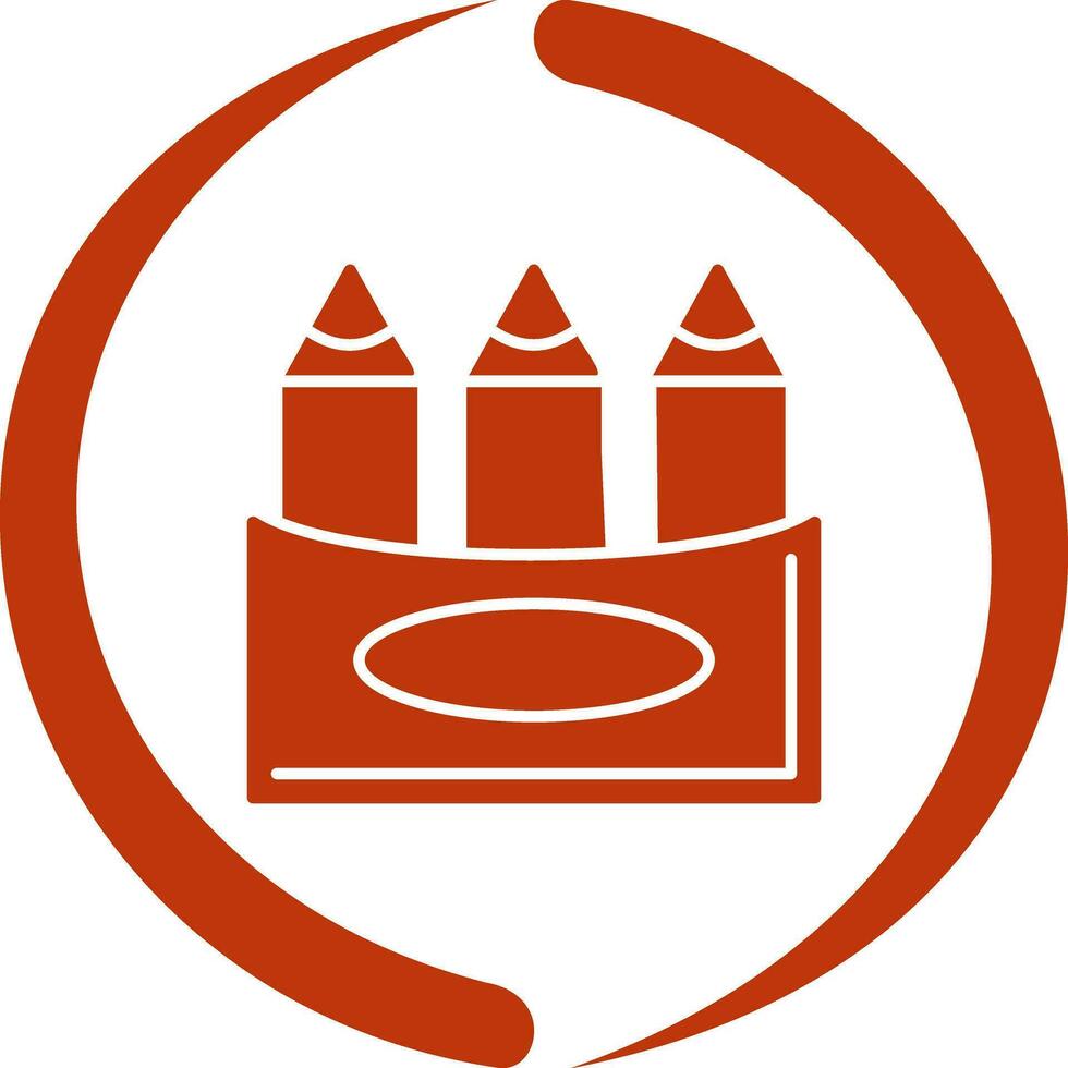 Crayons Vector Icon