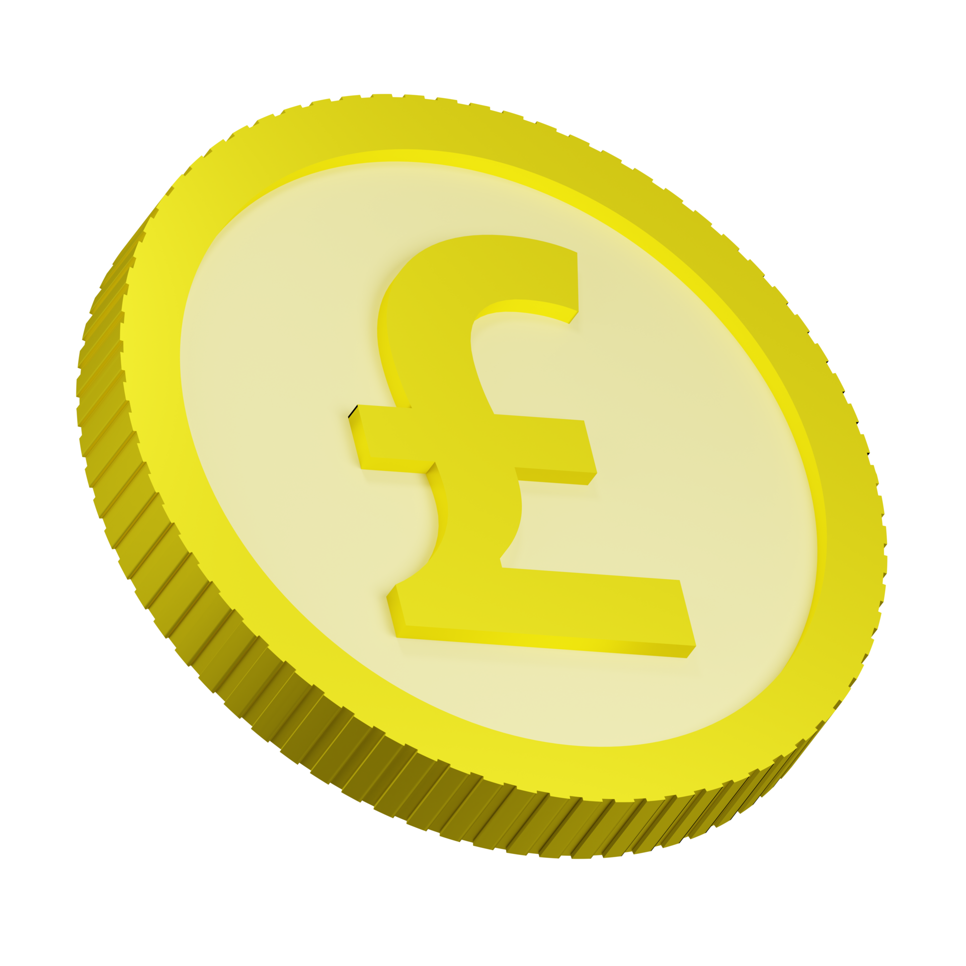 3D Rendering Of Gold British Pound Coin With Sign Of British Currency 3d-rendering-of-gold-british-pound-coin-with-sign-of-british-currency