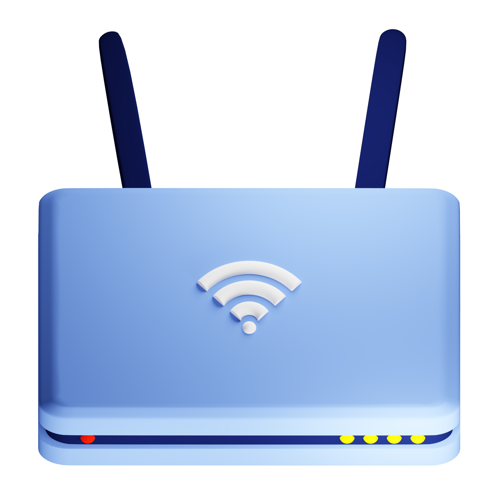 3D rendering of modern wireless wifi router top view. Transmission of  communication signal in apartment and office network. Realistic PNG  illustration isolated on transparent background 30415951 PNG