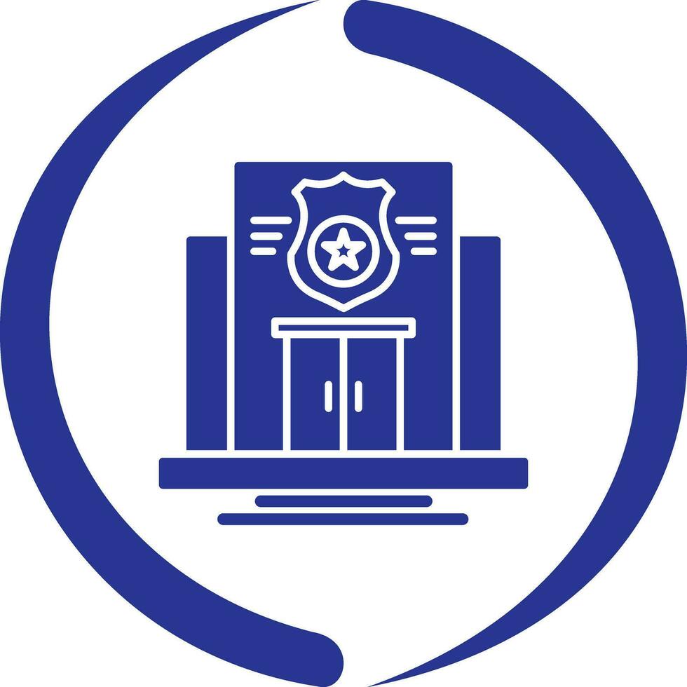Police Station Vector Icon