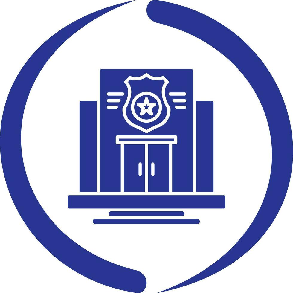 Police Station Vector Icon