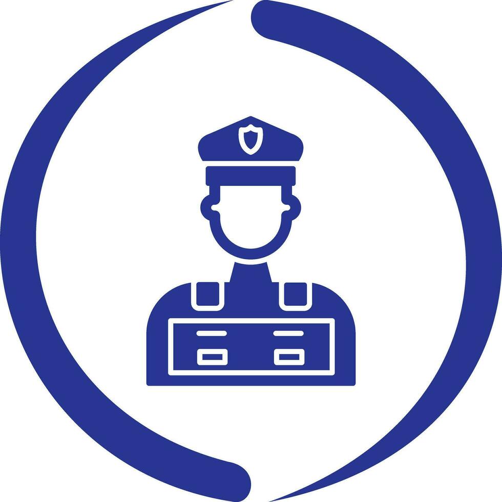Police Man Vector Icon