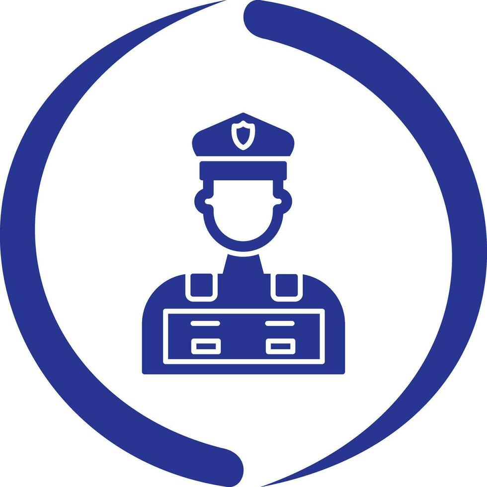 Police Man Vector Icon