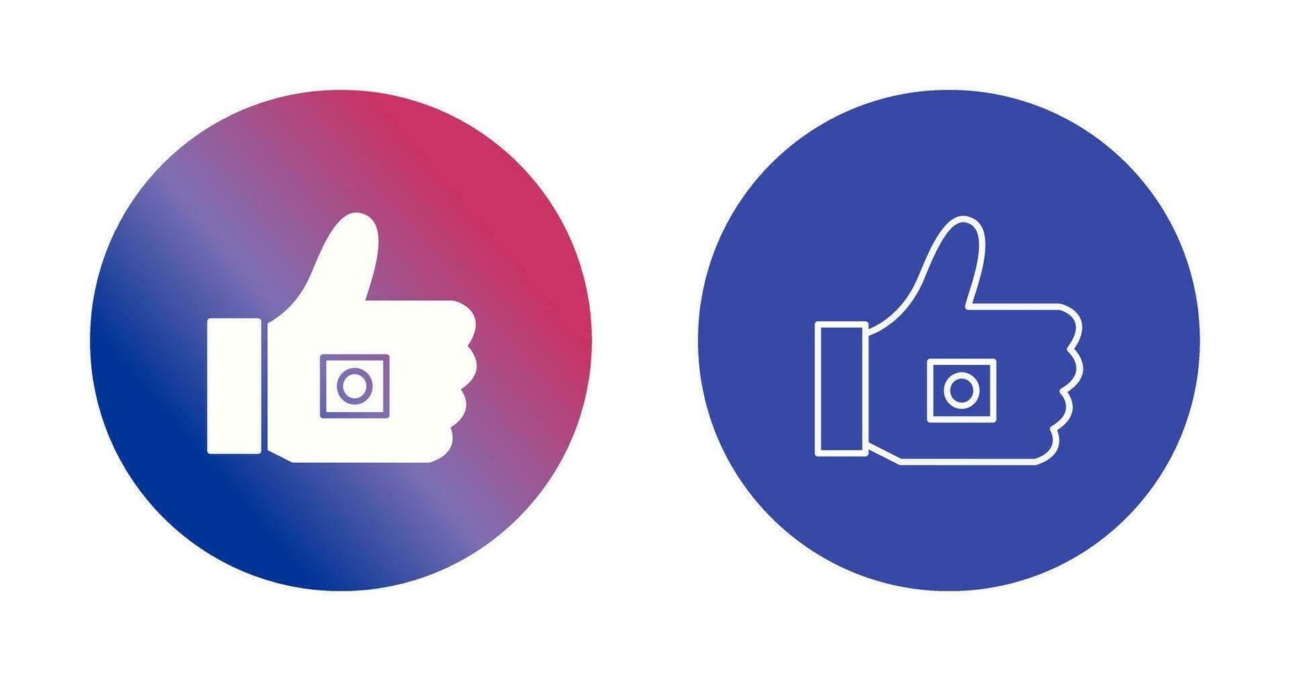 Unique Like Marketing Vector Icon