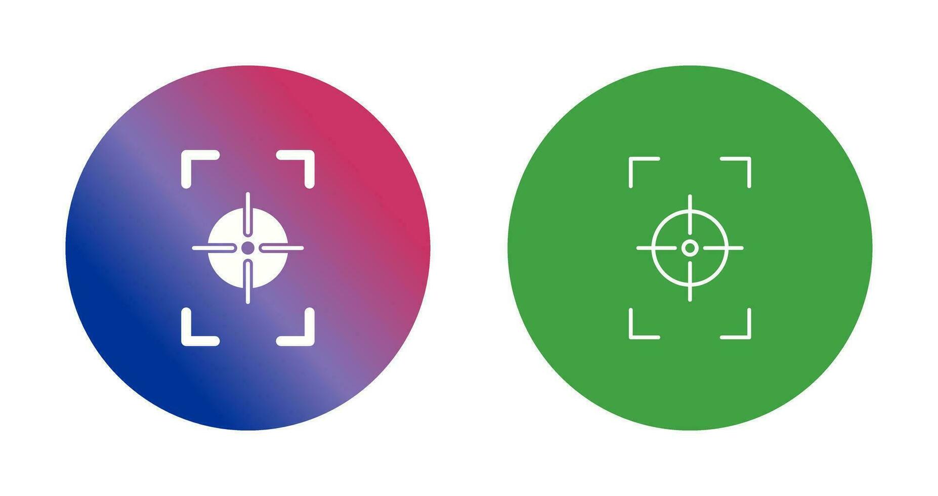 Unique Focus Vertical Vector Icon