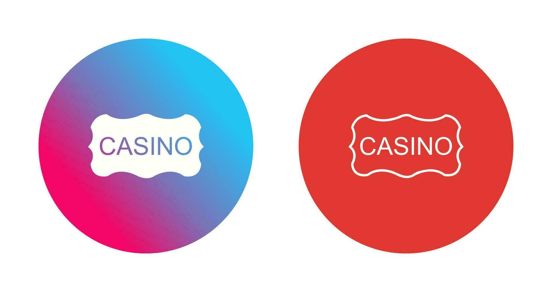 Casino Sign Vector Icon