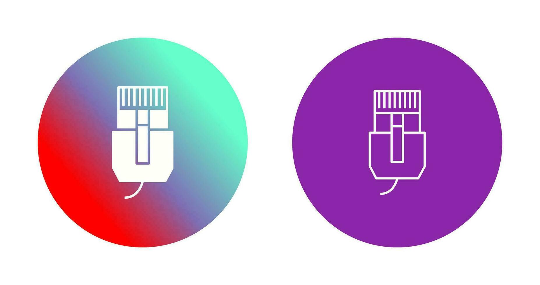 Unique Internet Cable Vector Icon