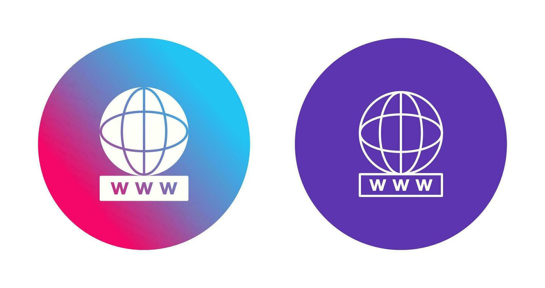 Unique World Wide Web Vector Icon