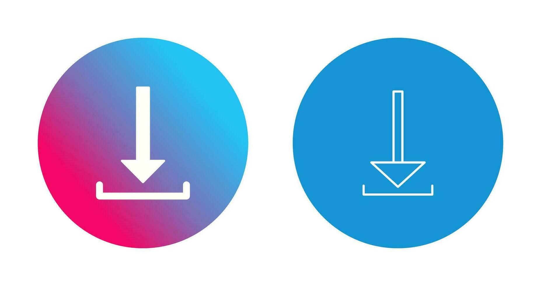 Unique Download Vector Icon