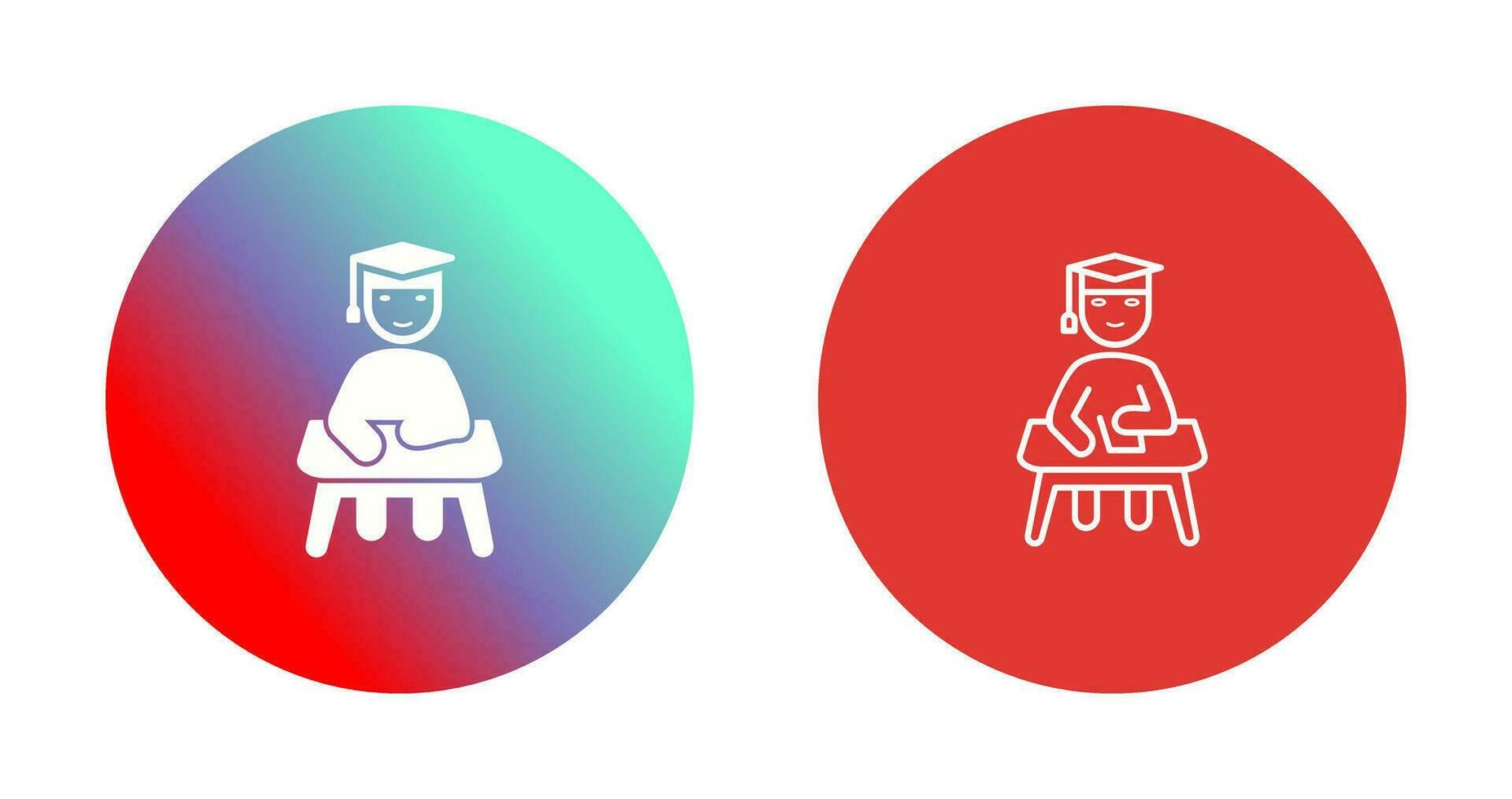 Unique Studying on Desk Vector Icon