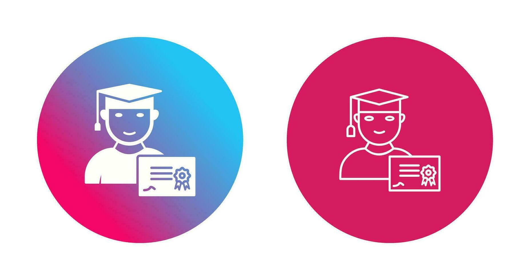 Unique Receiving Diploma Vector Icon