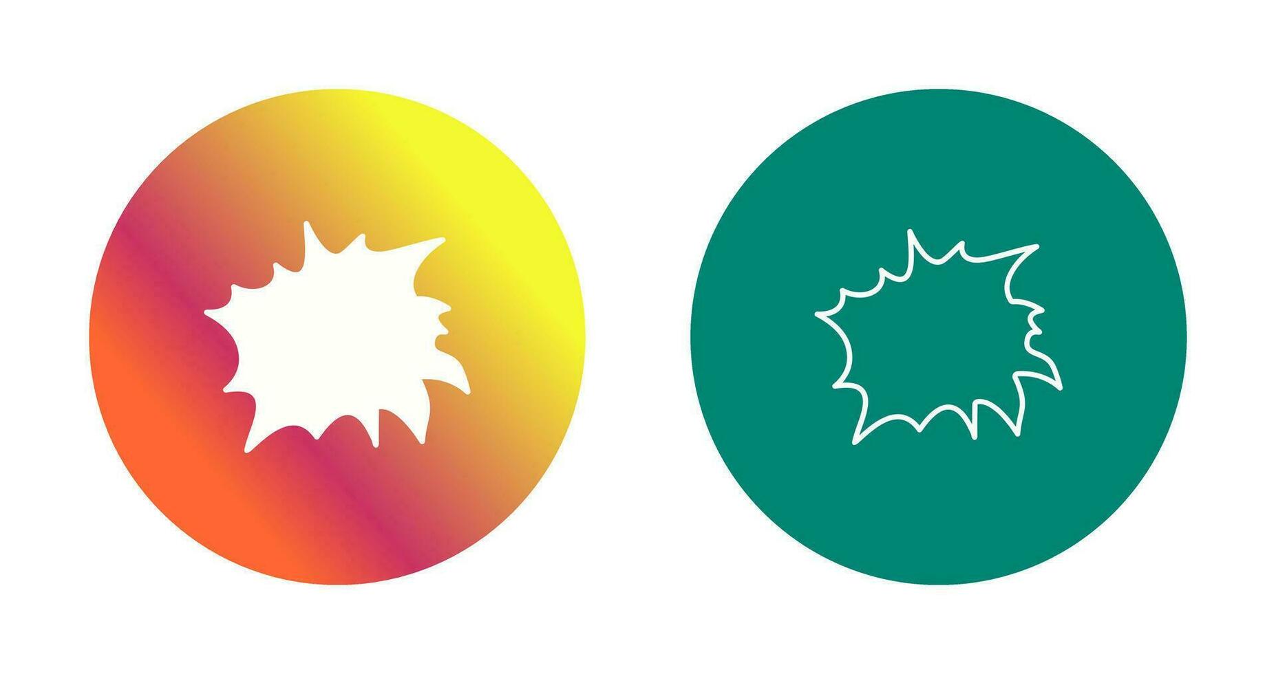 Unique Explosion Vector Icon