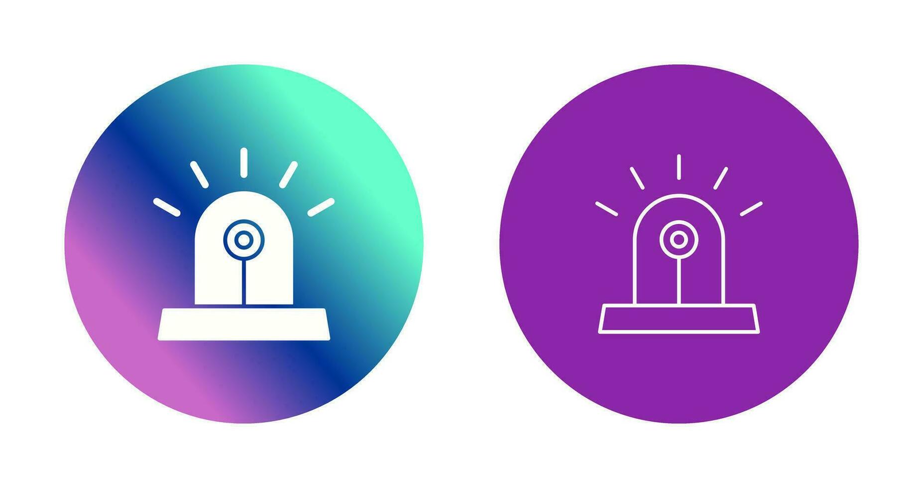 Unique Siren Vector Icon