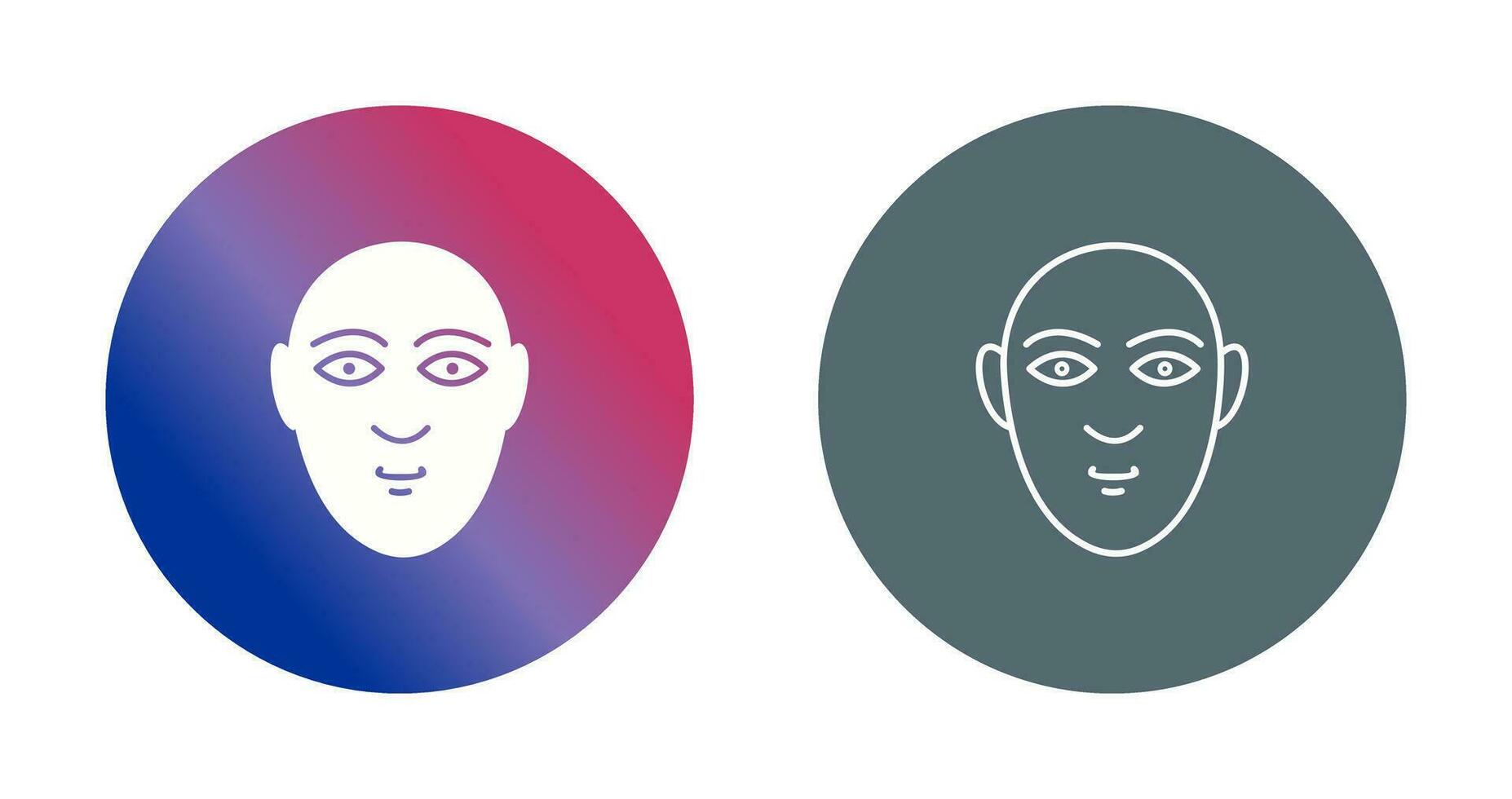 icono de vector de rostro humano