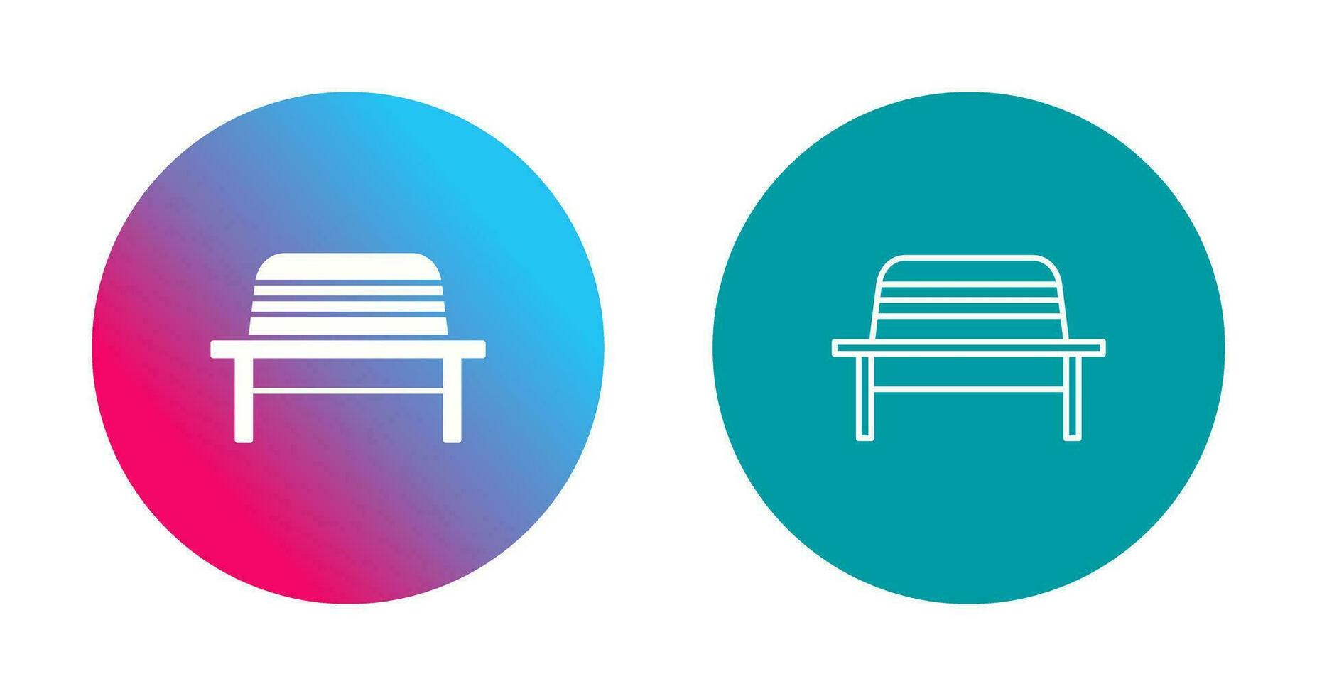 Garden Bench Vector Icon