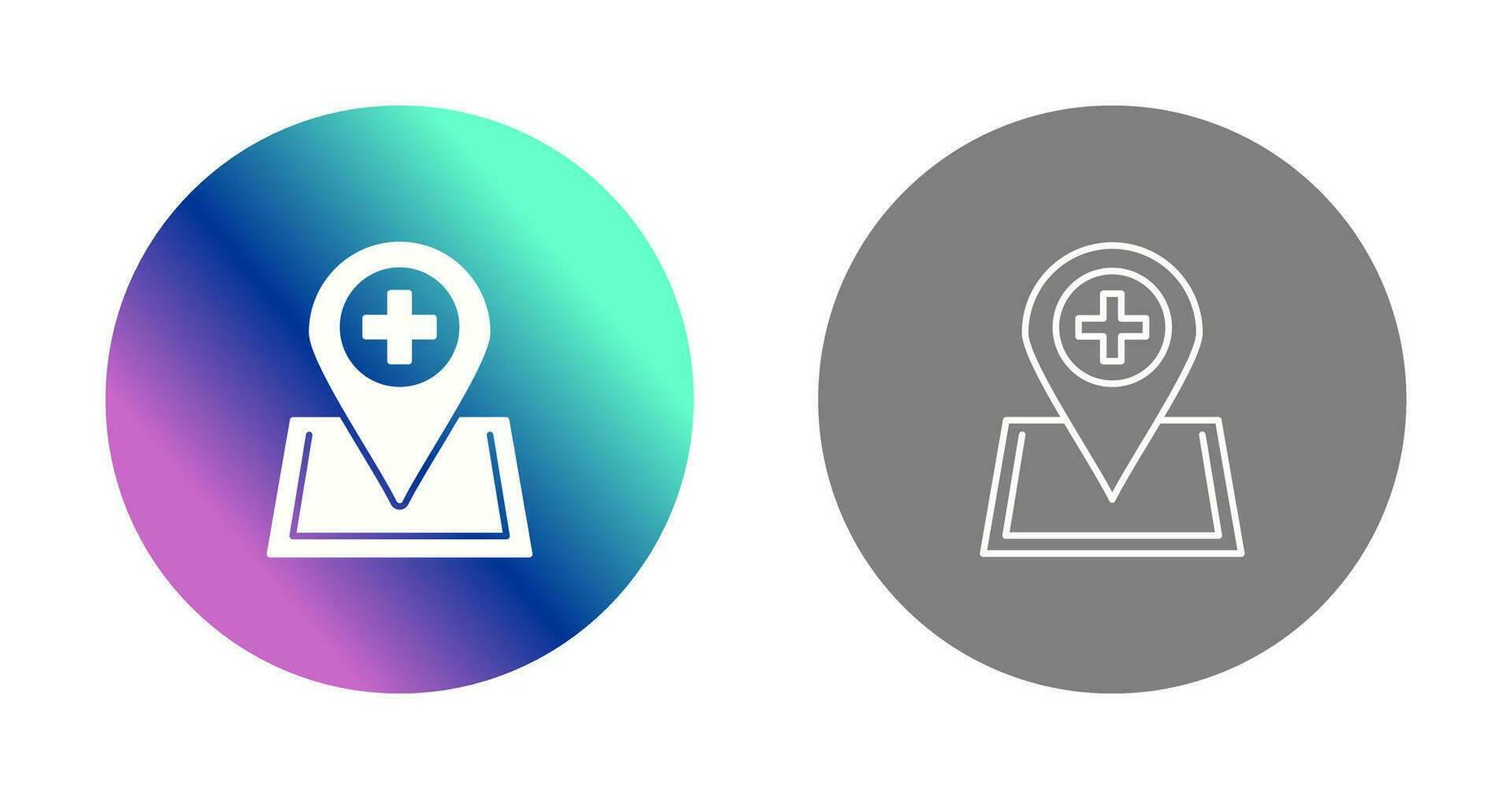 Location hospital Vector Icon