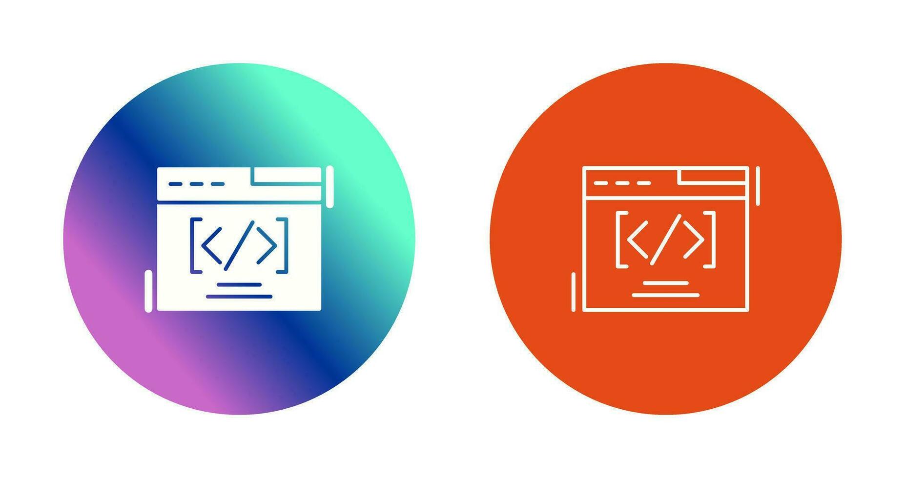 icono de vector de codificación web