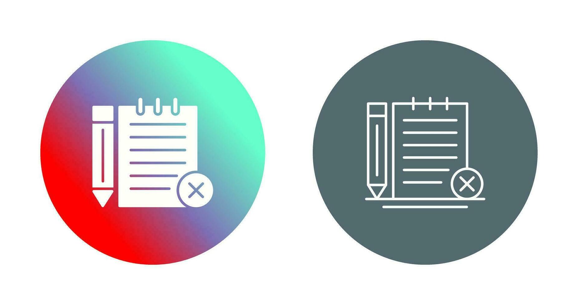 Unchecked Notes Vector Icon