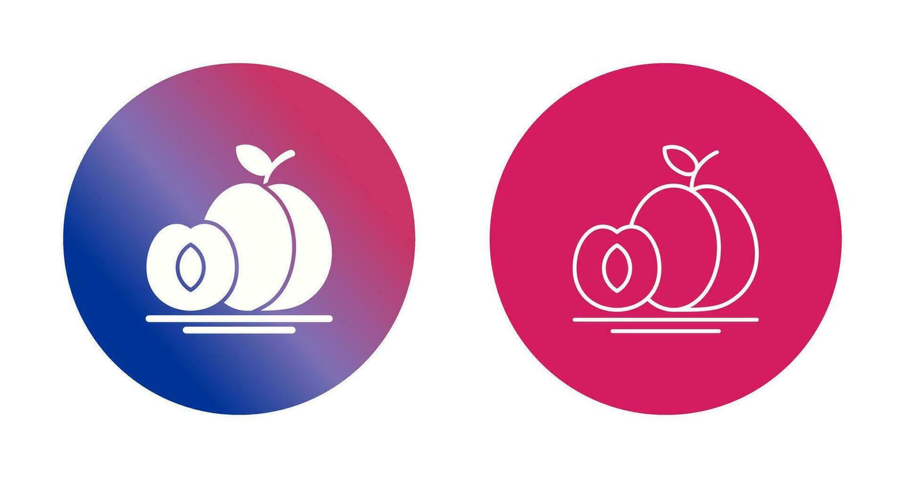 Apricot Vector Icon