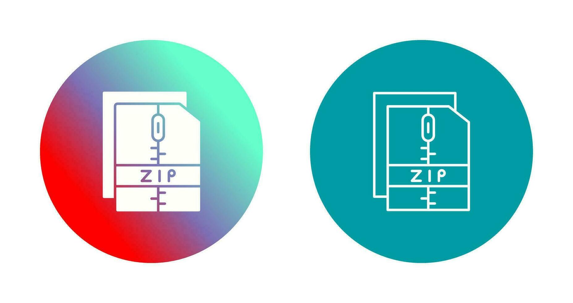 Zip File Vector Icon