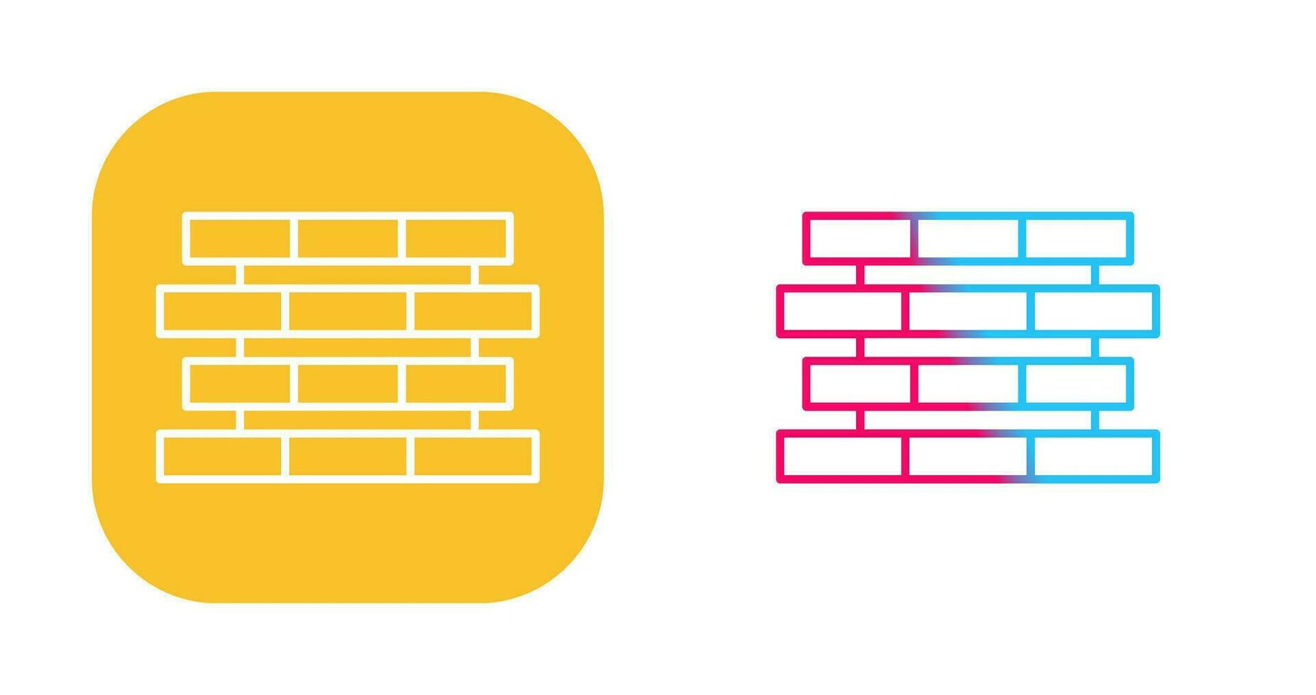 Unique Bricks Vector Icon