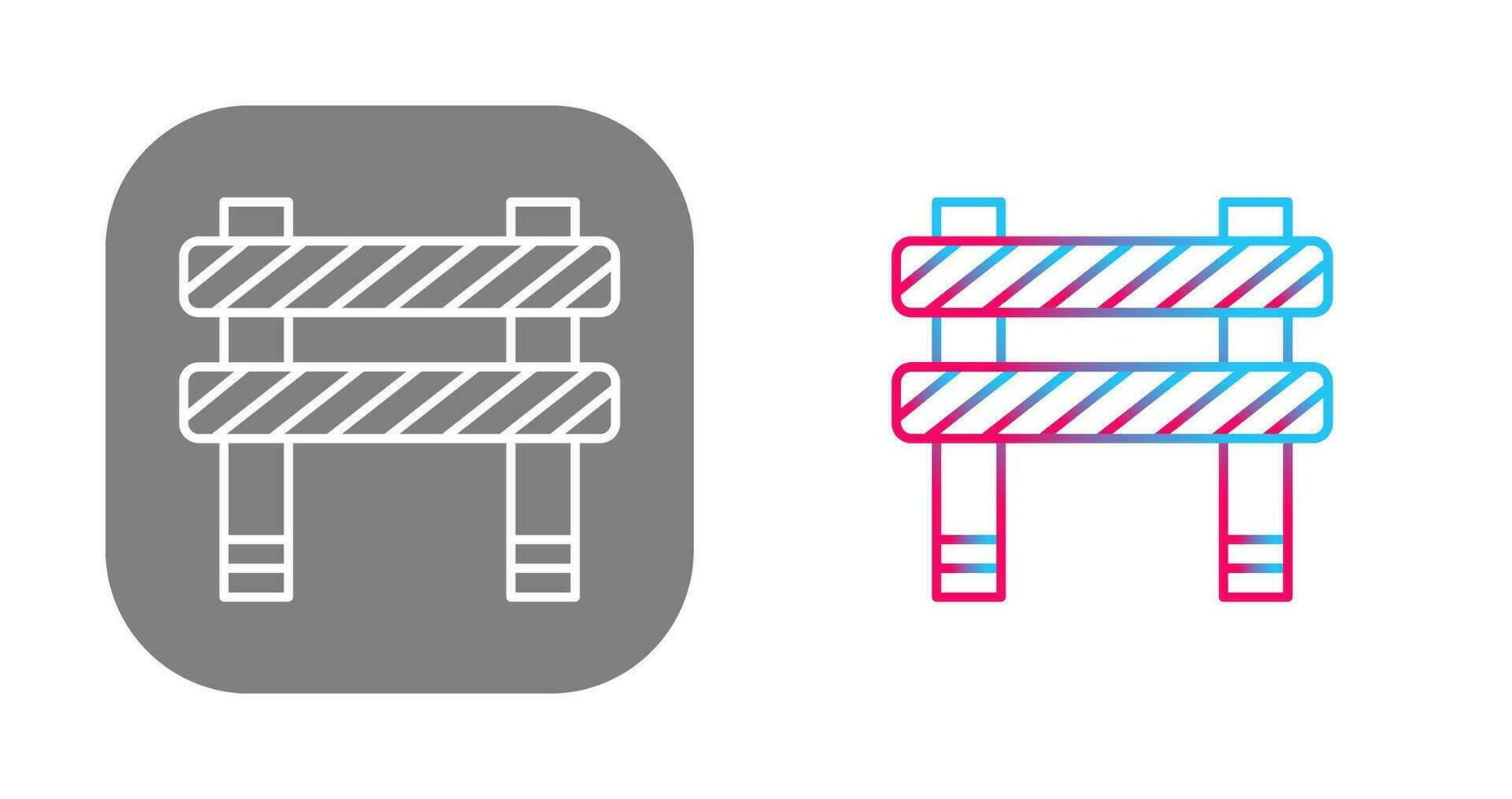 Unique Barrier Vector Icon