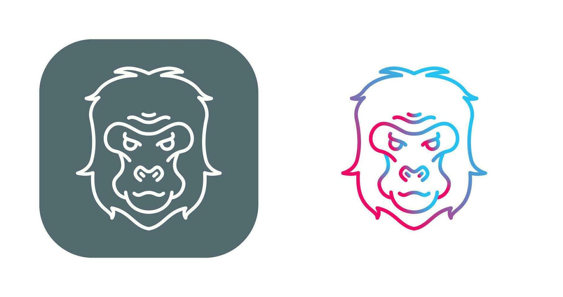 Gorilla Vector Icon