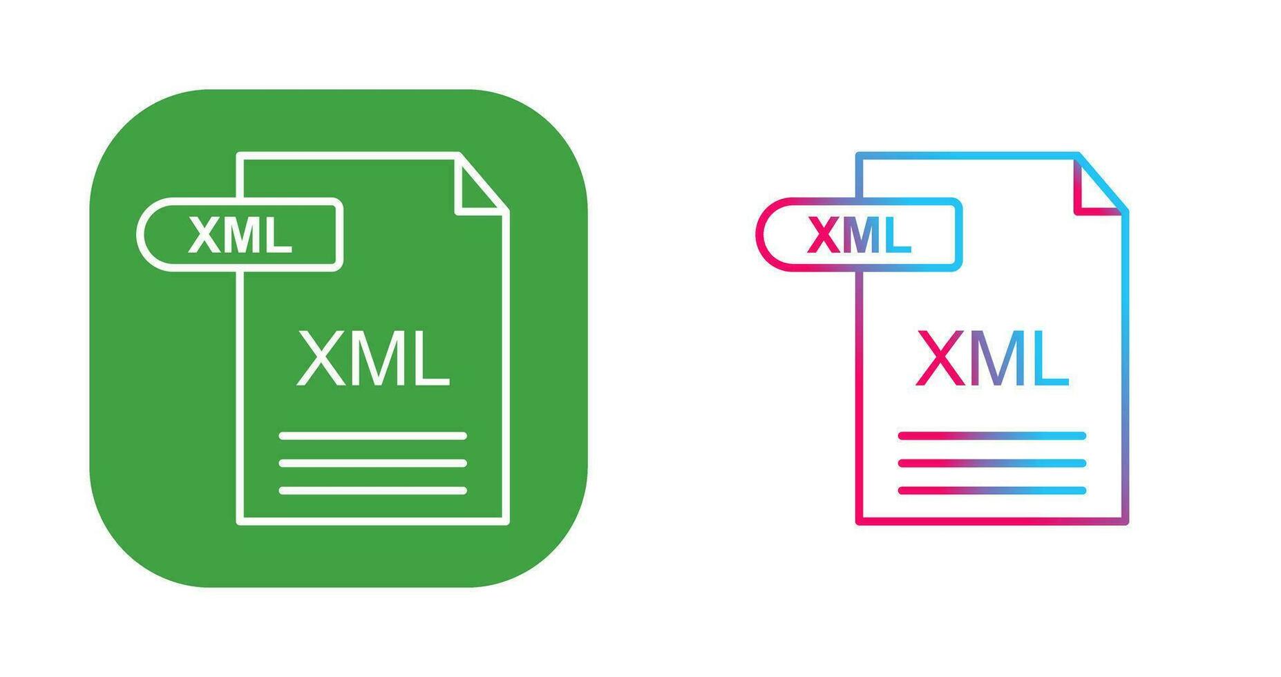 XML Vector Icon