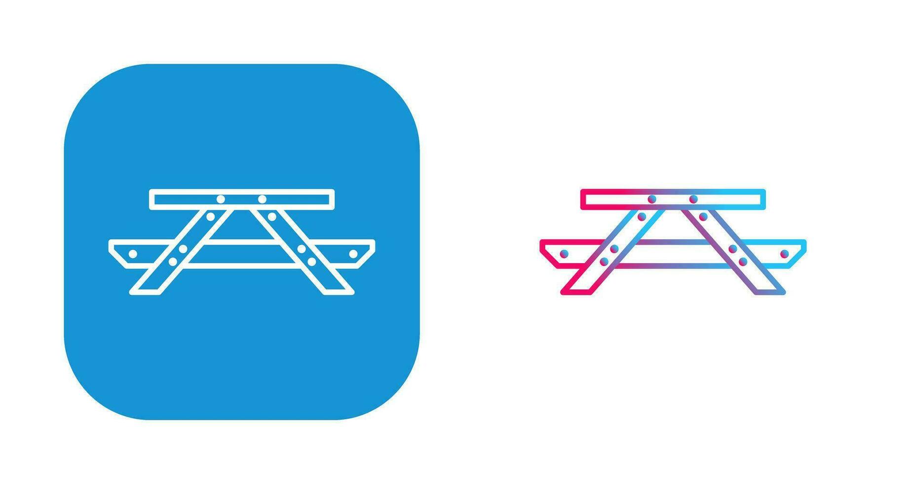 Picnic of Table Vector Icon