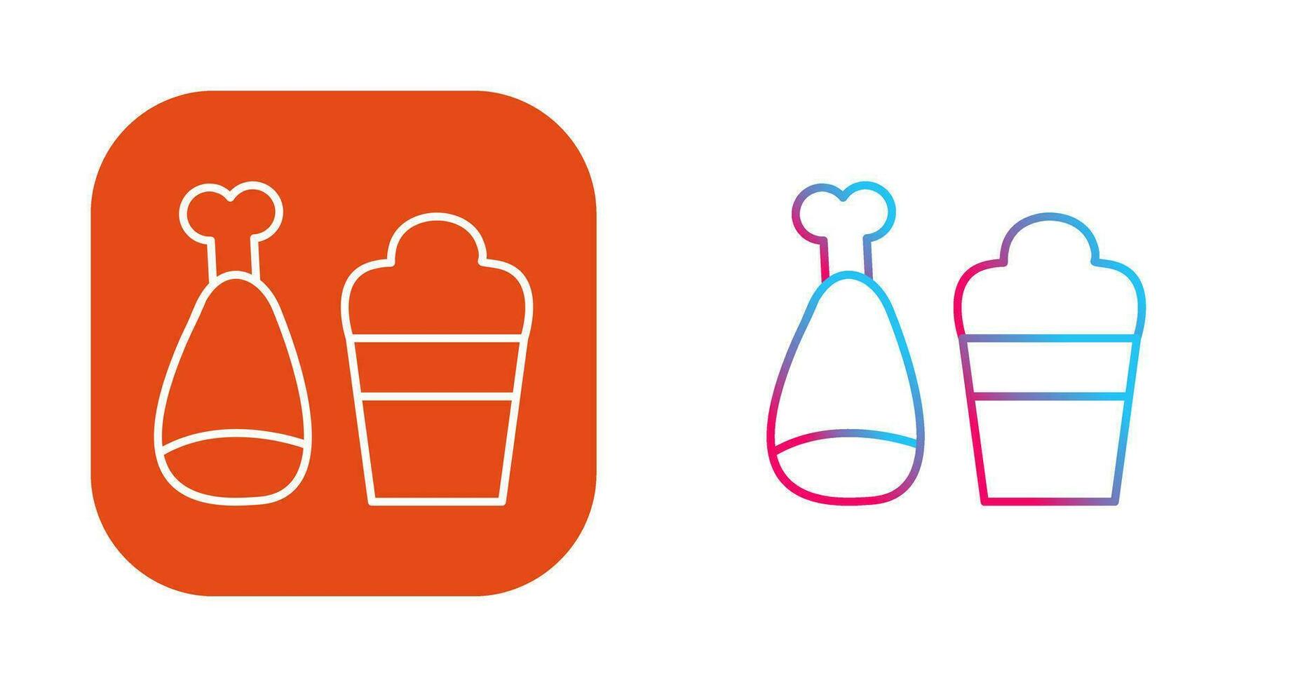 Food and Beer Vector Icon